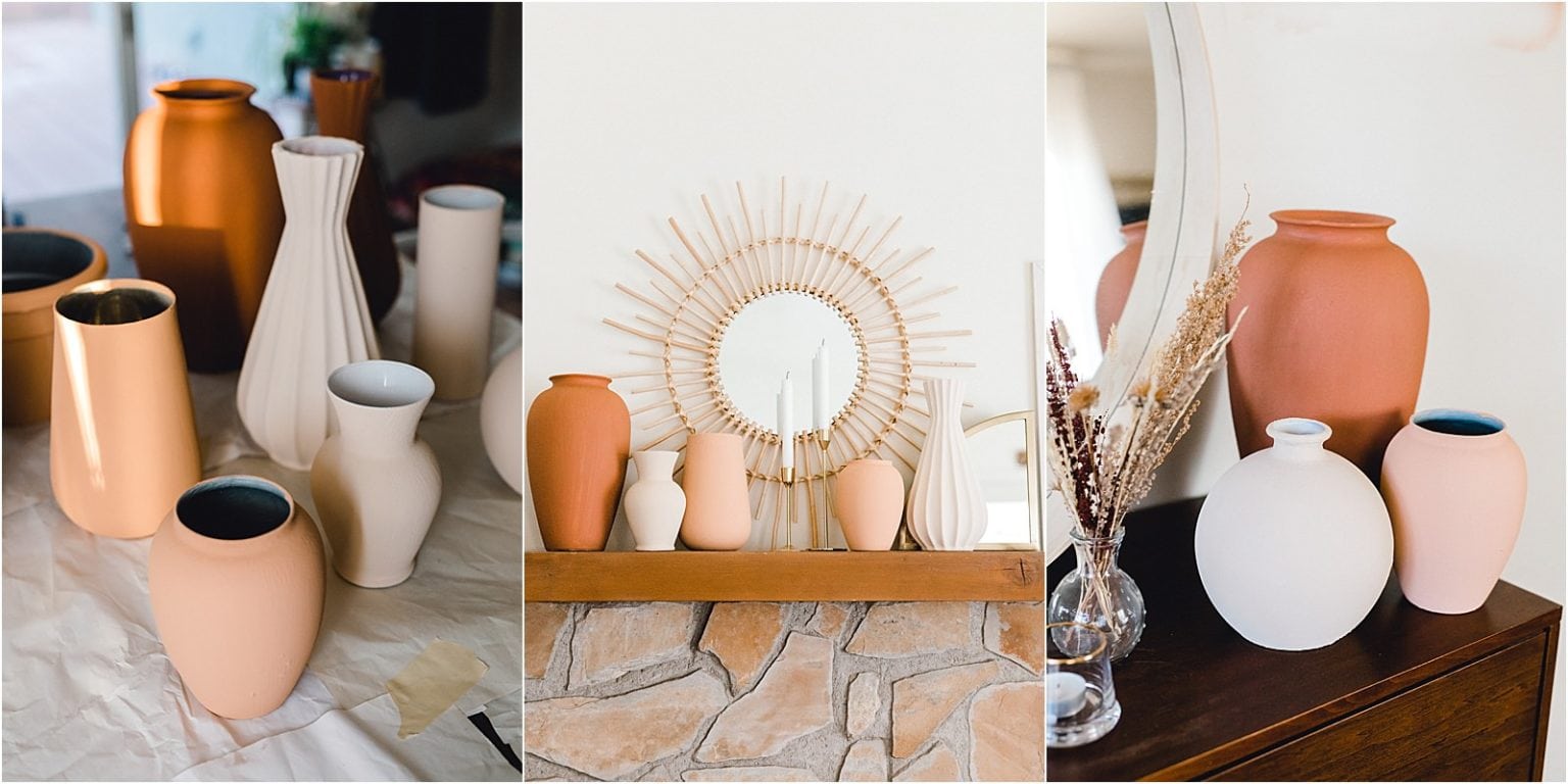 DIY Terracotta Vases Hannah Rose Gray